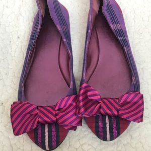 Coach Cambria tartan flats